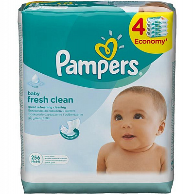 Салфетки влажные Pampers Sens Quatro 4x56 шт