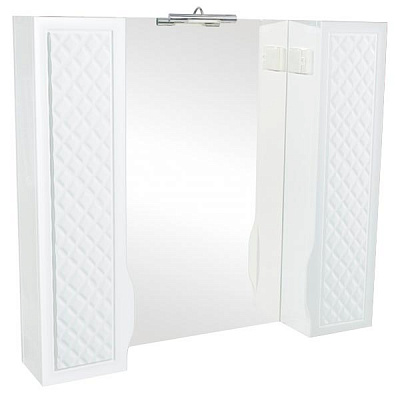 Дзеркальна шафка Aqua Rodos Родорс 100 см з пеналами і підсвіткою АР000040358