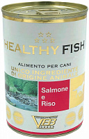 Корм Healthy Fish паштет монопротеин лосось и рис 400 г