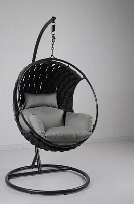 Крісло-кокон Bella Vita Сицилія з серою подушкою