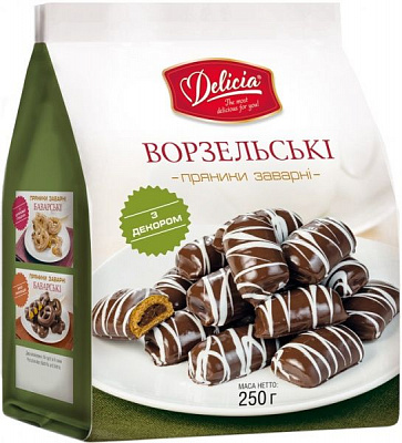 Печенье Делиция пряники заварные Ворзельск 120 г 