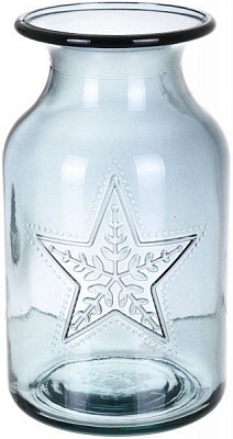 Ваза стеклянная зеленая ESTRELLA 16 см San Miguel