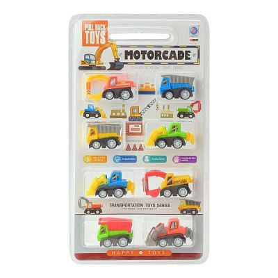 Ігровий набір транспорту 8 шт. на планшетці 278-36