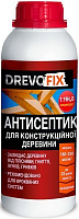 Антисептик DrevoFix для конструкційної деревини концентрат 1:19 коричневий мат 1 л