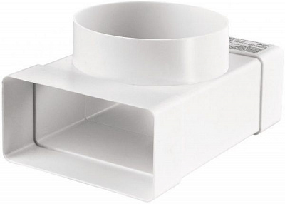 Тройник для плоскиx и круглыx каналов  ВЕНТС 110x55/d100 531 35698