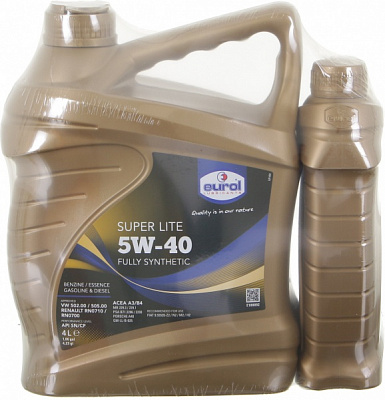 Моторне мастило Eurol Super Lite 4 л + 1 л 5W-40 5 л