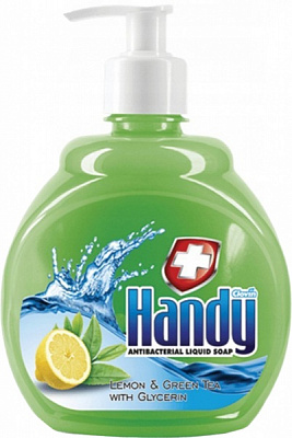 Антибактериальное жидкое мыло CLOVIN Handy лимон и зеленый чай с глицерином 500 мл
