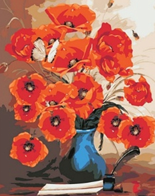 Набір для творчості зі стразами на підрамнику Поетичний букет 40x50 см 178253 Діамантові ручки