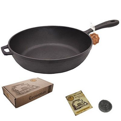 Сковорода чугунная литая 28x6 см Т204 Maysternya