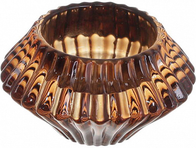 Подсвечник Royal 7,5х7,5х4,3 см амбер