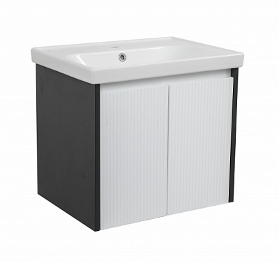 Тумба подвесная Aqua Rodos Барселона белая 60 см с умывальником Frame