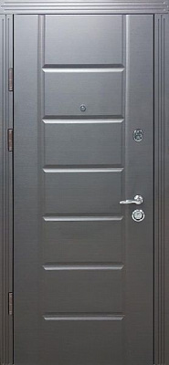 Дверь входная Булат Гарант 117 венге горизонт темный 2050x850мм левая