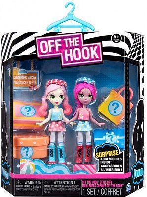 Набор Off the Hook из двух стильных кукол Летний отпуск Вивьен и Дженни