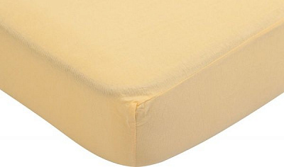Простирадло на резинці 100x200 см жовтий Luna