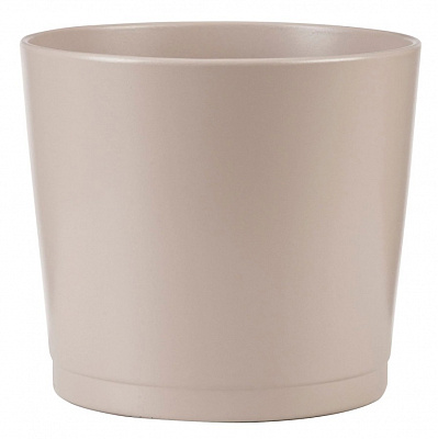 Кашпо керамика 15 Taupe 883 круглый серо-коричневый 1,74 л Scheurich (269415)