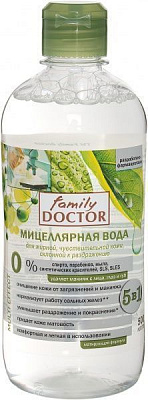Мицеллярная вода Family Doctor для жирной, чувствительной кожи 500 мл