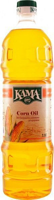 Масло КАМА кукурузное рафинированное дезодорированное КАМА 1 л 