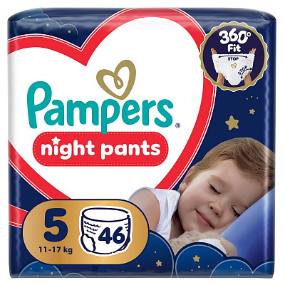 Підгузки-трусики Pampers Night Pants 5 11-17 кг 46 шт.