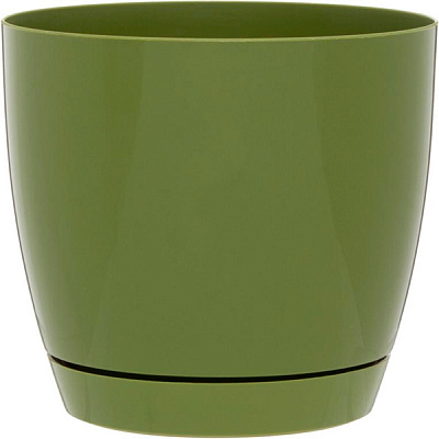 Горщик квітковий Декор-Престиж Тоскана-Кругла 15 2.2 л оливковий