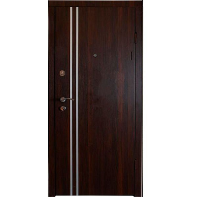 Двері вхідні Стандарт 522А 2070х860 мм темний горіх праві