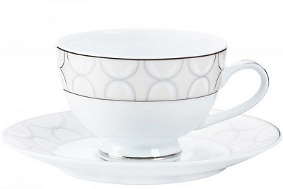 Чашка для кави з блюдцем Bowtie 80 мл DPL