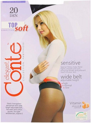 Колготки Conte TOP SOFT 20 den Grafit р. 3 графит 