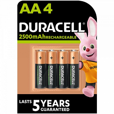Аккумулятор Duracell HR6 2500 mAh 1/2AA 4 шт. 