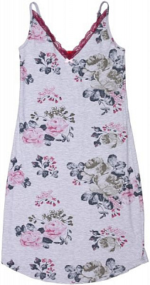 Ночная рубашка Нежность р. S серый 