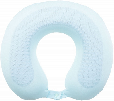 Подушка дорожная 30х30х9 см бирюзовая Luna