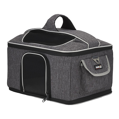 Сумка-переноска AnimAll мягкая для собак и кошек, серый