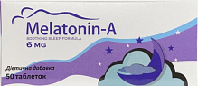 Таблетки Supravitz Lifesciences Мелатонін-А, 6 мг 50 шт./уп. 