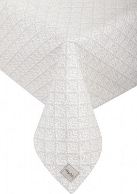 Скатерть Узор 180x132 см серый La Nuit 