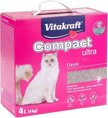 Наполнитель для кошачьего туалета Vitakraft Песок Compact 4 кг