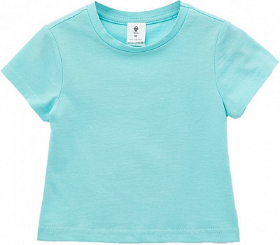 Футболка для девочек р.122 светло-бирюзовый 210118 