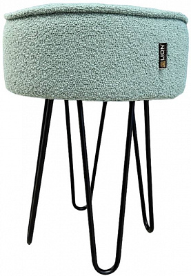 Пуф Lion Шорт-2 480х360 мм бірюзовий/чорний