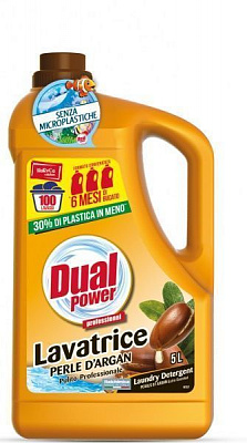 Гель для машинной и ручной стирки Dual Power Арган 5 л