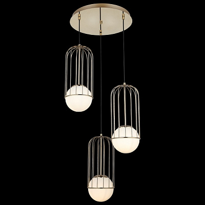 Люстра подвесная Vio Concept by LUCEA Capola 3x40 Вт Е27 золотой 1565-80-03 