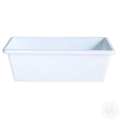 Ящик для цветов 90 см прямоугольный белый 