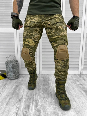Брюки тактические LOGOS с наколенниками Patriot Combat р. XXL пиксель (04-10-00-0010) 