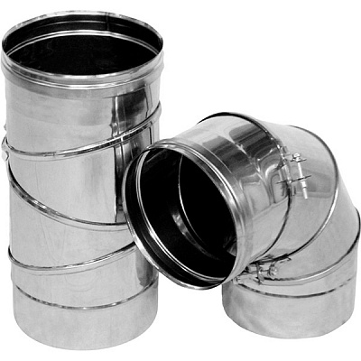 Колено дымоходное Versia-Lux ф180/0-90° VL