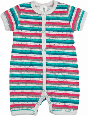 Песочник для девочки Luna Kids в полоску р.80 ментоловый 