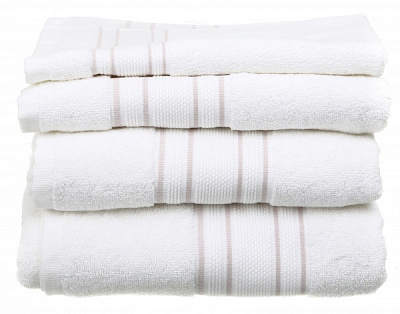 Рушник Villa 50x100 см білий із рожевим Sous Dias