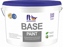 Грунтовочная краска водоэмульсионная FT Professional BASE PAINT глубокий мат белая 10л 