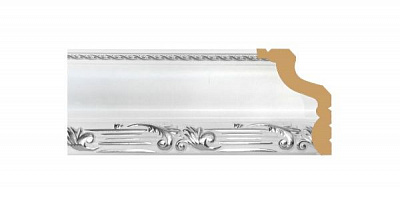 Плинтус для натяжного потолка Dellos Baget 148-1-114 2400x45x31мм 