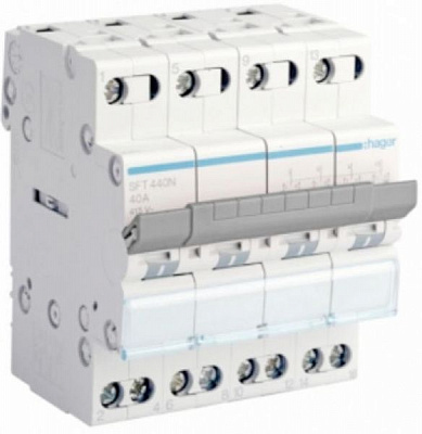 Перемикач Hager I-0-II 4P 40А 3М SFT440