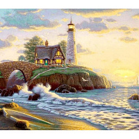 Картина стразами Дом у моря 30x40 см 954080 Santi 