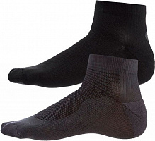 Шкарпетки Asics 2PPK Ultra Lightweight Quarter 3013A268-001 чорний сірий р.36-39