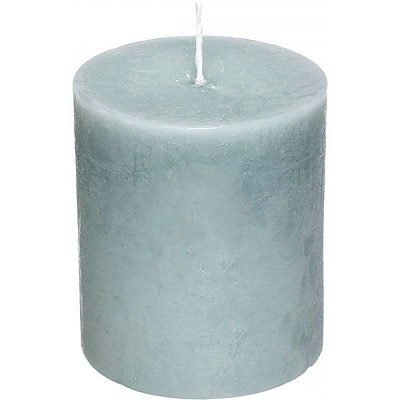 Свеча Цилиндр Рустик серая 120 мм