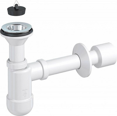 Сифон для умивальника Prevex Basic телескопічний d32/50 з розеткою PR3-D4N35-003