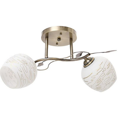 Люстра Accento Lighting Antares 2x60 Вт E27 античная латунь ALG-73477/2